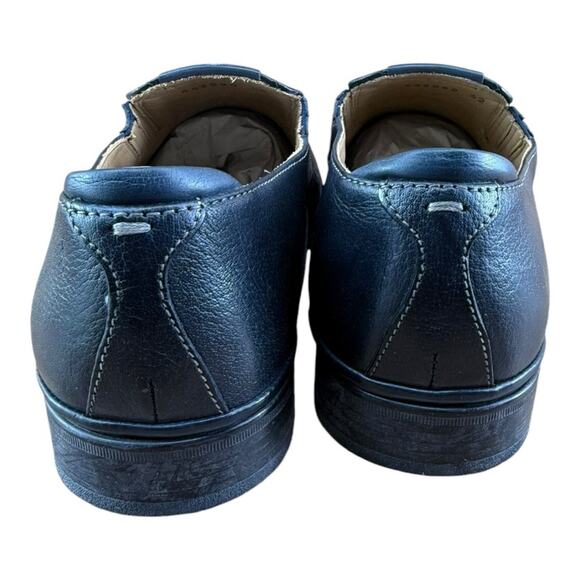 Galizio Torresi Men’s slip on Leather  navy Blue shoes loafers Size 8.5/9|42 EU main image 10